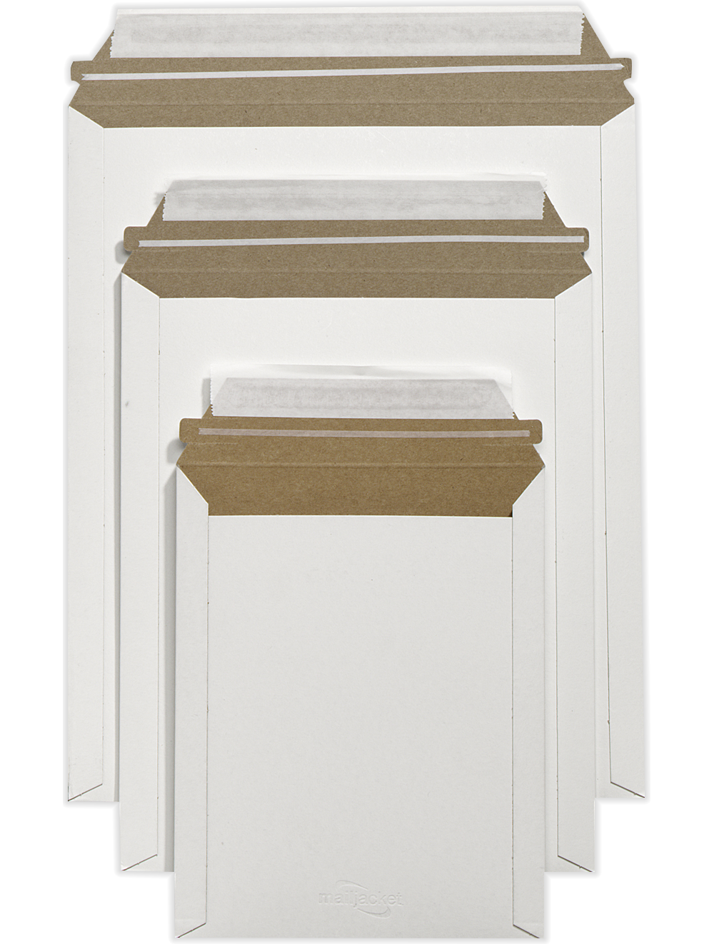 7 x 9 Paperboard Mailers 26pt. White Paperboard