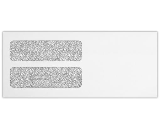 24lb. White w/ Security Tint #10 Envelopes | Double Window | (4 1/8 ...