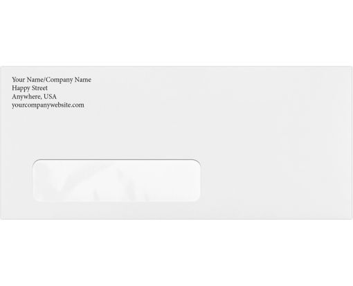 template window envelope address placement