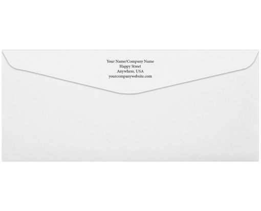 10 window envelope template with return address