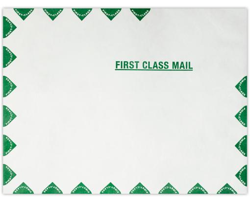 9 1/2 x 12 1/2 Open End Envelope Tyvek Zip Stick First Class 14lb.
