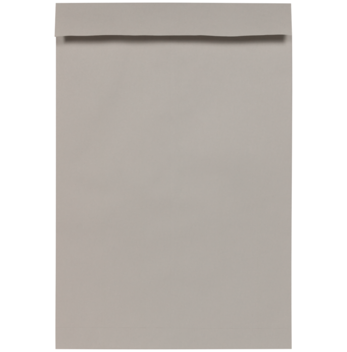 15 x 22 Open End Jumbo Envelopes - No Gum - 250 Pack Gray Kraft