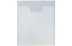 9 7/8 x 11 3/4 Plastic Envelopes with Tuck Flap Closure (Pack of 12) Smoke Gray