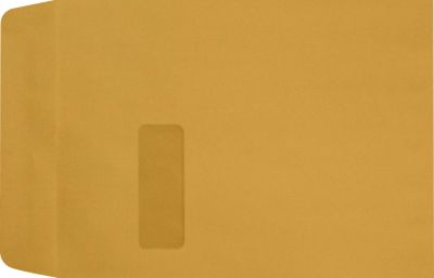 EnDoc 9x12 Full Face Window Envelopes - 28lb Paper. Bright