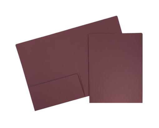 2 Pocket Matte Cardstock Presentation Folder (Pack of 6) Red