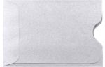 Credit Card Sleeve (2 3/8 x 3 1/2) Envelopes Silver Metallic