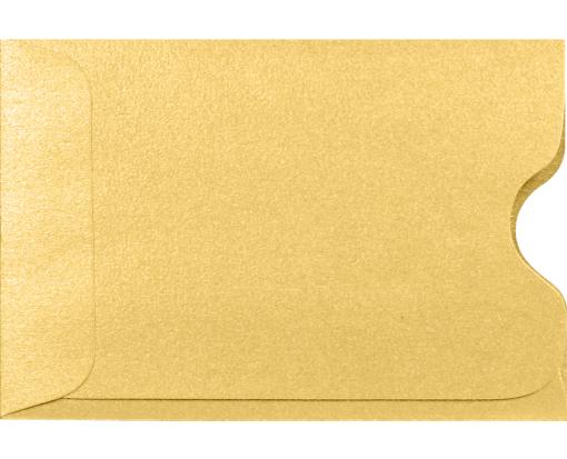 Credit Card Sleeve (2 3/8 x 3 1/2) Gold Metallic