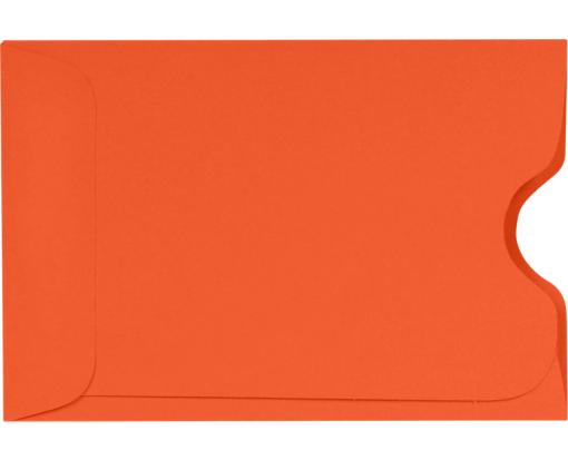 Credit Card Sleeve (2 3/8 x 3 1/2) Tangerine