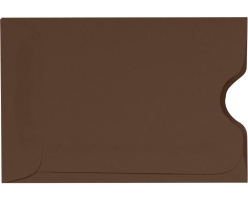 Credit Card Sleeve (2 3/8 x 3 1/2) Chocolate
