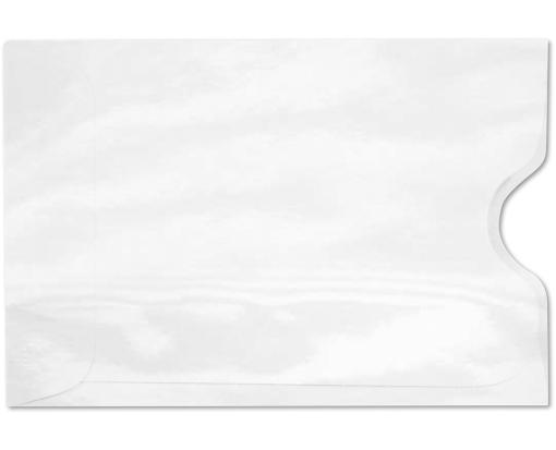 Credit Card Sleeve (2 3/8 x 3 1/2) Glossy White