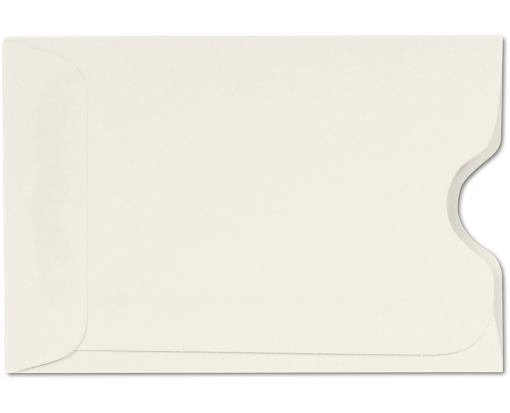 Credit Card Sleeve (2 3/8 x 3 1/2) Natural 30% Recycled 80lb.