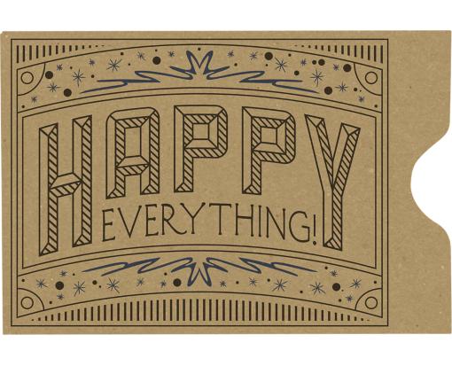 Credit Card Sleeve (2 3/8 x 3 1/2) Happy Everything on Grocery Bag
