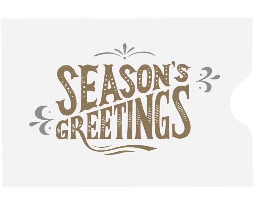 Credit Card Sleeve (2 3/8 x 3 1/2) Seasons Greetings!