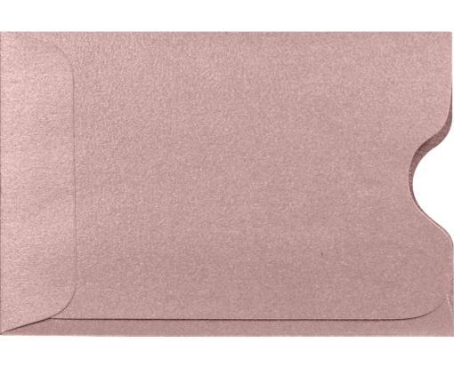 Credit Card Sleeve (2 3/8 x 3 1/2) Misty Rose Metallic