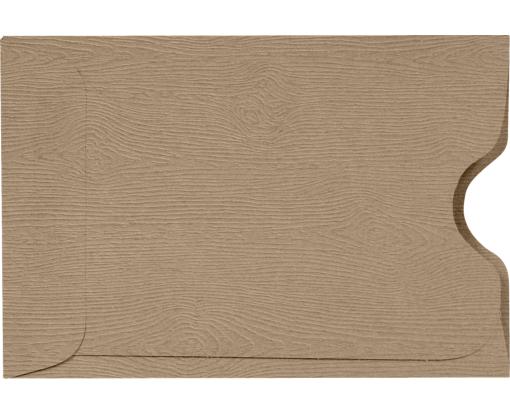 Credit Card Sleeve (2 3/8 x 3 1/2) Oak Woodgrain