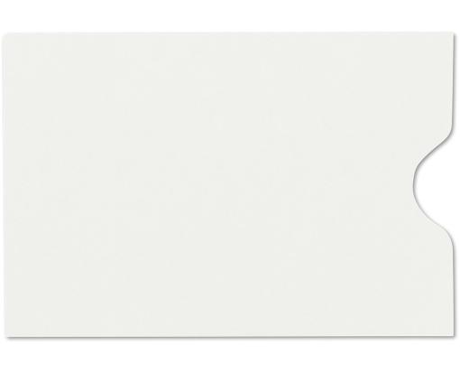 Credit Card Sleeve (2 3/8 x 3 1/2) Natural White 100% Cotton 80lb.