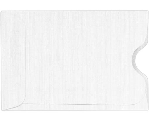 Credit Card Sleeve (2 3/8 x 3 1/2) White Linen