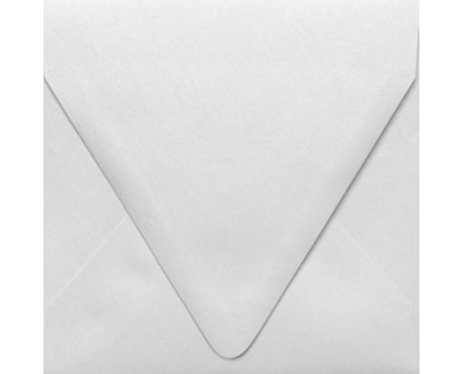5 x 5 Square Contour Flap Envelope Crystal Metallic