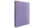 10 3/8 x 3/4 x 11 5/8 Frosted 0.75 inch, 3 Ring Binder (Pack of 1) Pale Purple