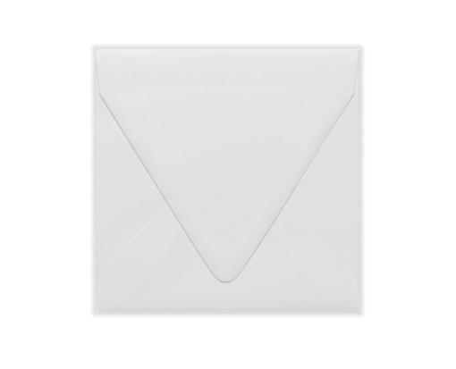 6 1/2 x 6 1/2 Square Contour Flap Envelope White - 100% Recycled