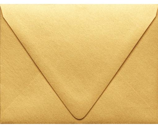 A2 Contour Flap Envelope (4 3/8 x 5 3/4) Gold Metallic