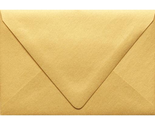 A4 Contour Flap Envelope (4 1/4 x 6 1/4) Gold Metallic