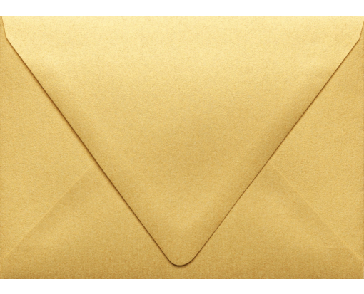 Gold Metallic A6 Envelopes | Contour Flap | (4 3/4 x 6 1/2) | Envelopes.com