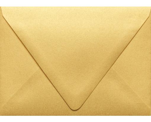 A6 Contour Flap Envelope (4 3/4 x 6 1/2) Gold Metallic
