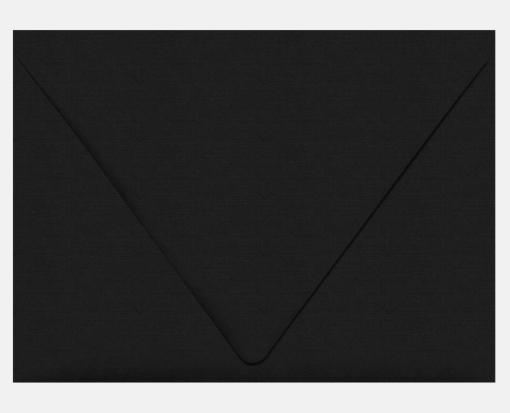 Black Linen A7 Envelopes | Contour Flap | (5 1/4 x 7 1/4) | Envelopes.com