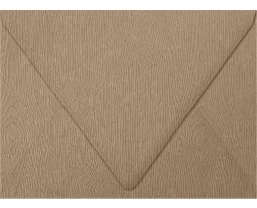 A7 Contour Flap Envelope (5 1/4 x 7 1/4) Oak Woodgrain