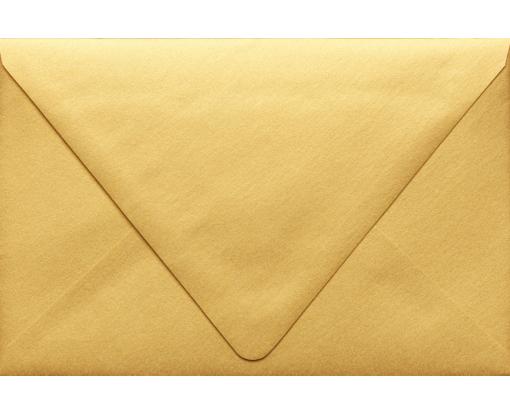 A9 Contour Flap Envelope (5 3/4 x 8 3/4) Gold Metallic