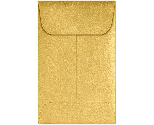 #1 Coin Envelope (2 1/4 x 3 1/2) Gold Metallic