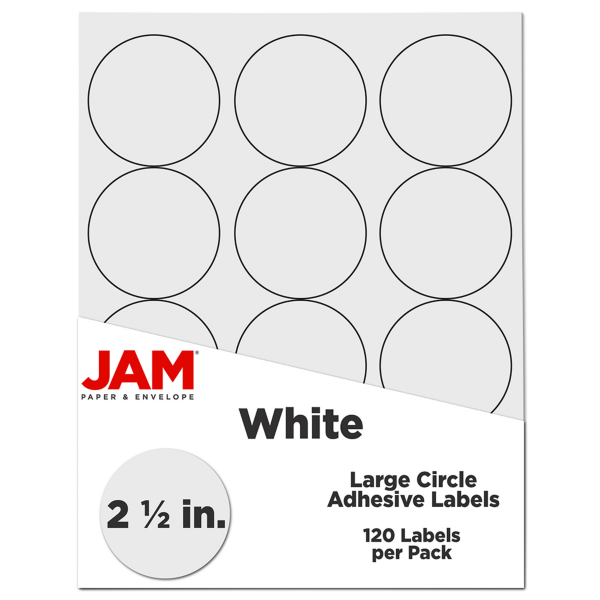 2-1/2 Blank Round Labels