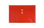 9 1/8 x 13 Plastic Envelopes with Button & String Tie Closure - Letter Booklet - (Pack of 12) Red