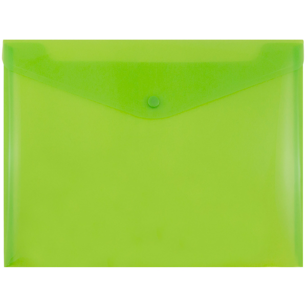 Blank 9 3/4 x 13 Plastic Envelopes with Snap Closure - Letter 