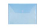 9 3/4 x 13 Plastic Envelopes with Hook & Loop Closure - Letter Booklet - (Pack of 12) Blue