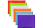 9 3/4 x 13 Plastic Envelopes with Zip Closure - Letter Booklet - (Pack of 12) Assorted
