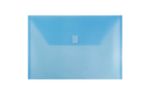 9 3/4 x 14 1/2 Plastic Envelopes with Hook & Loop Closure (Pack of 12) Blue