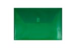 9 3/4 x 14 1/2 Plastic Envelopes with Hook & Loop Closure (Pack of 12) Green