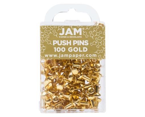Lot of 1000 Thumb Tacks BRASS Gold Push Pins Office Boards - US