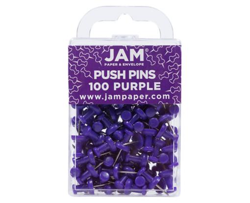 Push Pins (Pack of 100) Purple