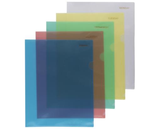 Letter Plastic Sleeves (Pack of 5) Assorted