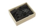 Small 7/8 Inch Wood Clips (Pack of 50) Black
