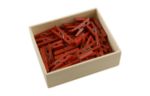 Small 7/8 Inch Wood Clips (Pack of 50) Red