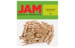Large 1 1/2 Inch Wood Clip Clothespins (Pack of 30) Natural