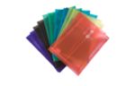 9 3/4 x 11 3/4 Plastic Envelopes with Button & String Tie Closure - Letter Open End - (Pack of 12) Assorted