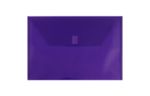 9 3/4 x 14 1/2 Plastic Envelopes with Hook & Loop Closure (Pack of 12) Purple