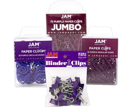 Office Clip Assortment Pack Purple