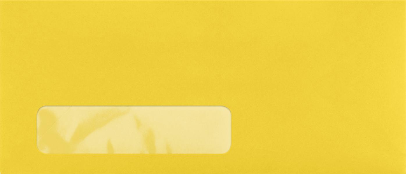 Pastel 24# Goldenrod Box of 1000 - Window Series 4 1/8 x 9 1/2 #10 Window Envelope 