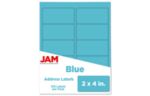 2 x 4 Rectangle Label (Pack of 120) Blue